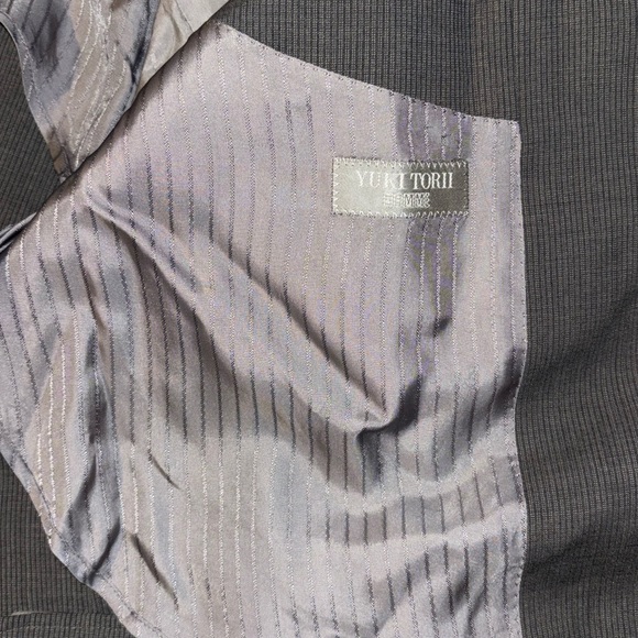 Yuki Torii Homme Men's Suit Jacket Gray Blazer Coat Designer READ DESCRIPTION - Picture 6 of 16